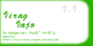 virag vajo business card
